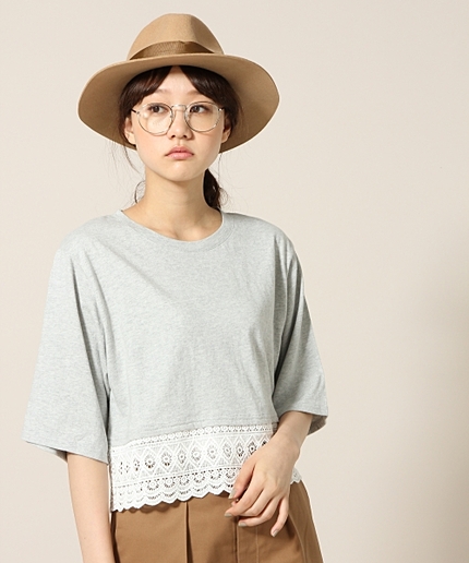 スソレースプルオーバーショートスリーブ