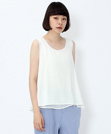 シフォンリバーシブルタンクトップ
