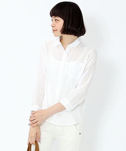 綿シングルガーゼシャツ