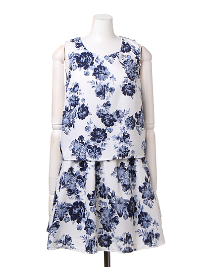 花柄F＆F／ワンピース