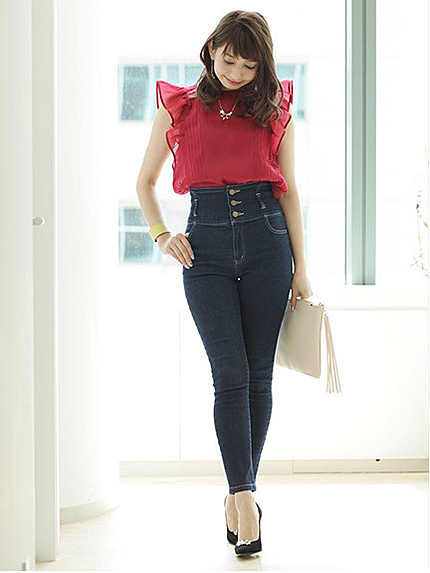 ハイウエストデニム