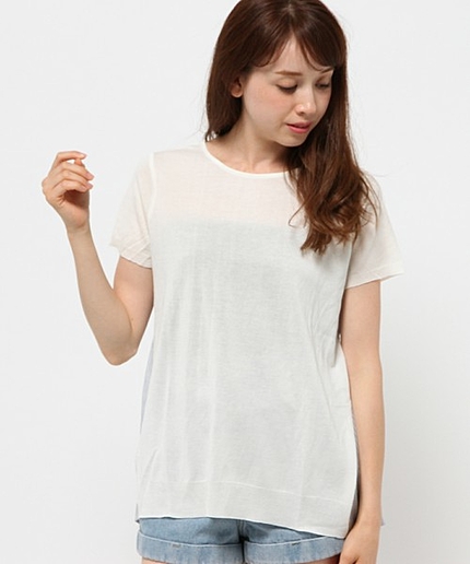 ペルーコットンストライプジャージーカットソー