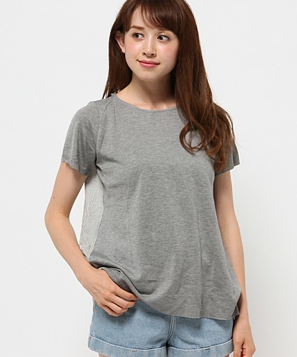 ペルーコットンストライプジャージーカットソー