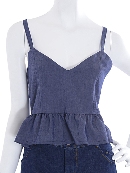 ペプラムキャミソール