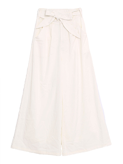 リボンワイドパンツ