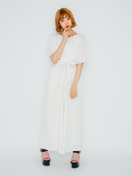 リボンワイドパンツ