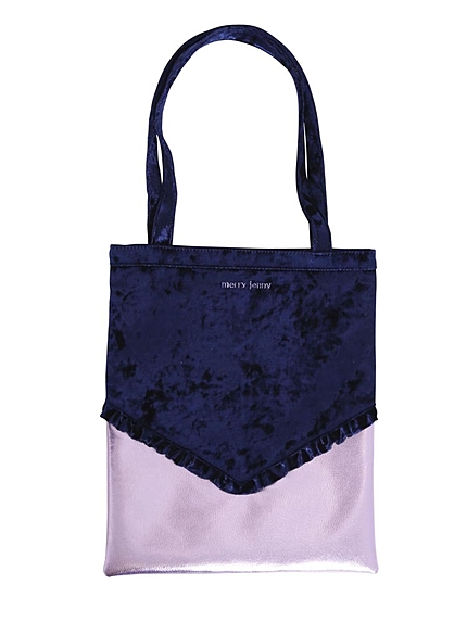 メタリックフリルトート