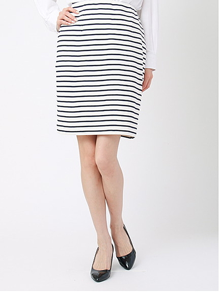 ポンチボーダースカート 1501281-12-18-11