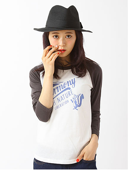 天竺ラグランTシャツ 1202940-21-13-11