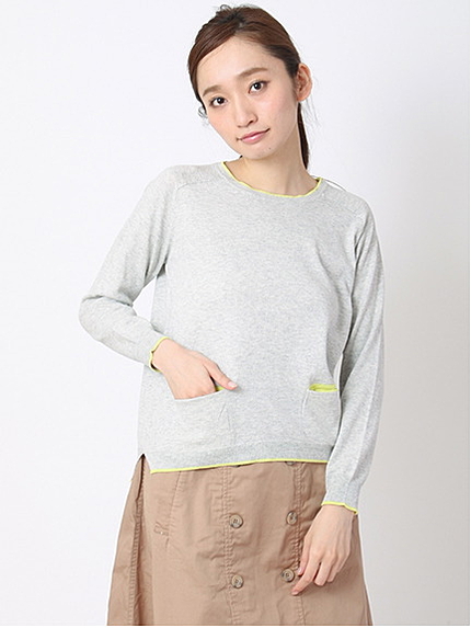 綿天竺ポケット付プルオーバー 1602318-21-18-11