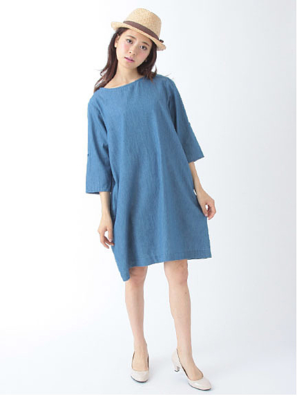 【Special Price】デニムサックワンピース