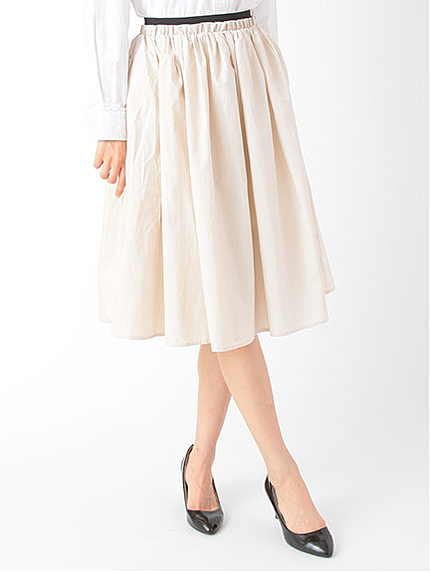 ギャザーフレアスカート