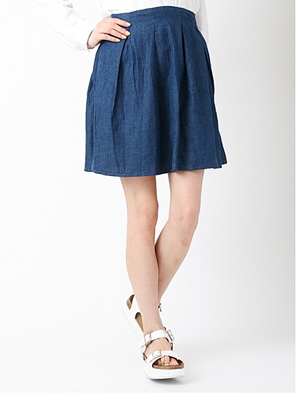 ・バックジップタックスカート