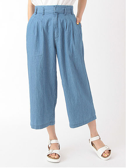 ・フロントタックワイドパンツ