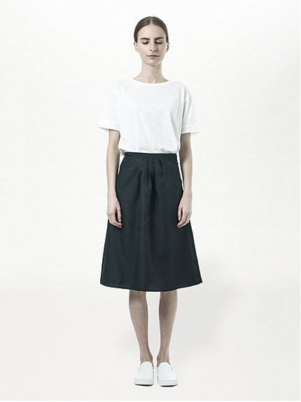 【Special Price】・フロントプリーツミディ丈スカート