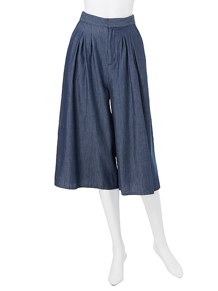 ≪小嶋陽菜コラボ≫【DUO】 コットンフレアガウチョパンツ