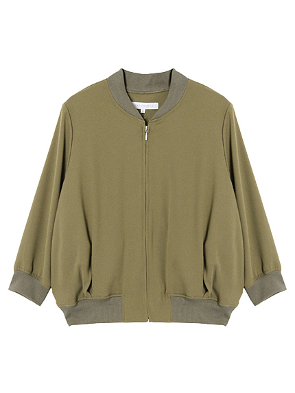 【DUO】 梨地タックブルゾン