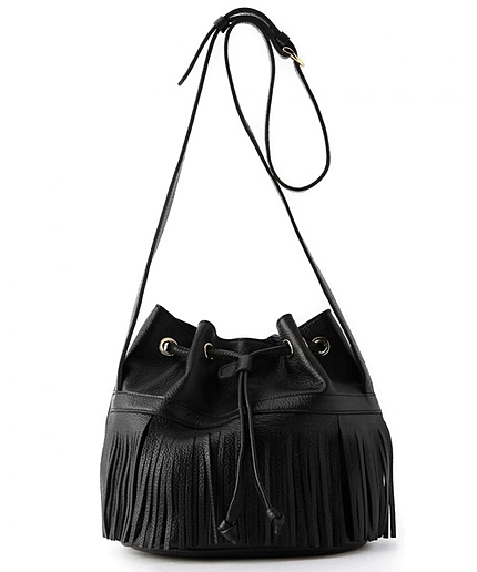 BY REGALO別注 レザーフリンジドロストショルダー