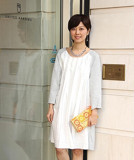 ○SFL C PICOT 7部袖 ワンピース 15SS