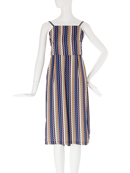 【MODE】スライドストライプオールインワン