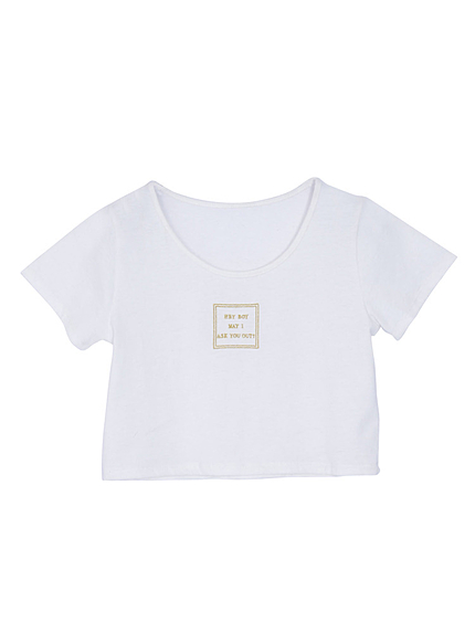 スクエアロゴTシャツ