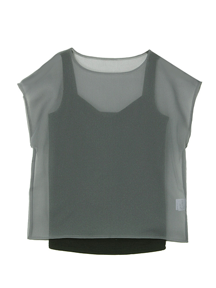 シアーレイヤードトップス