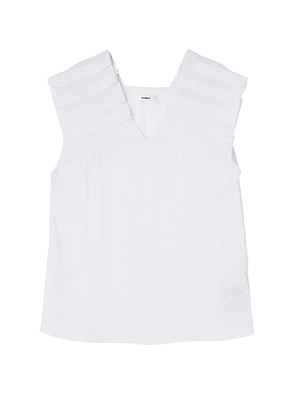 【FEMININE】デザインフリルトップス