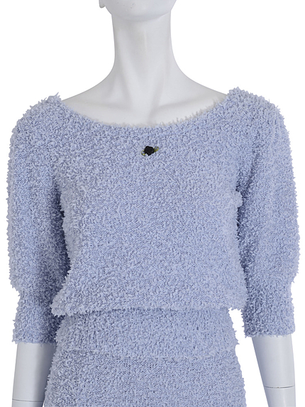 テープヤーンプチローズニットTOPS