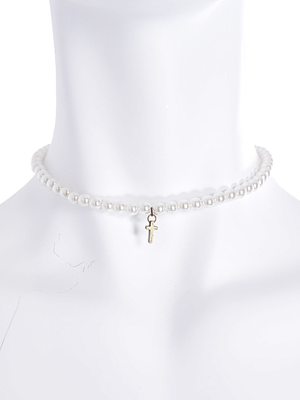 フェイクパールチョーカー