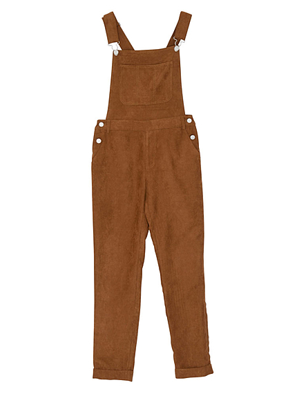 フェイクスウェードサロペット