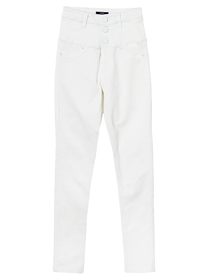 3釦ハイウエストパギンス