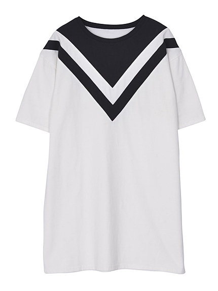 ラインボーイズTシャツワンピ