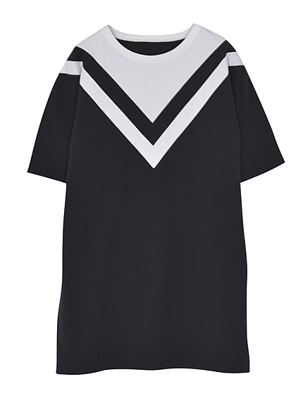 ラインボーイズTシャツワンピ