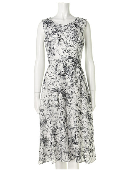 単色ボタニカルガウチョロンパース