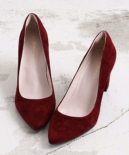 【予約】BY スウェード ポインテッドトゥパンプス