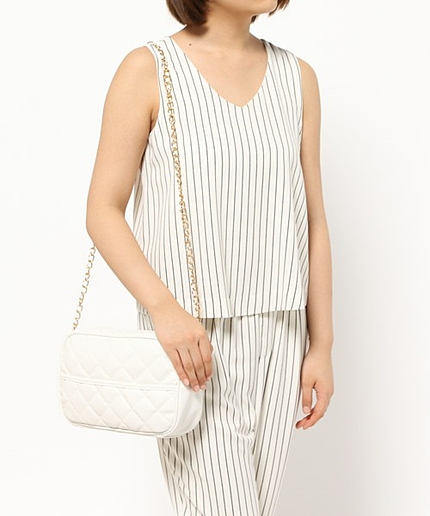 WEGO/キルティングチェーンショルダーバッグ