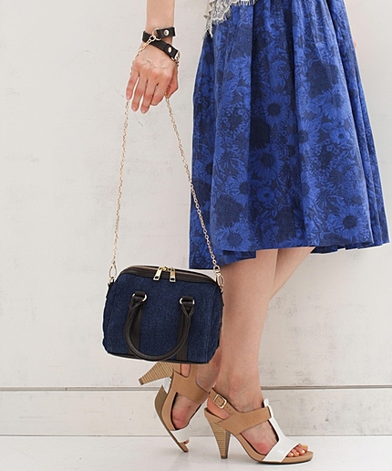 2wayデニムミニボストン