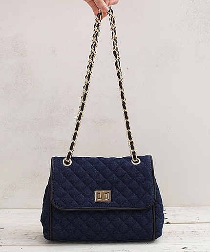 デニムキルティングショルダー