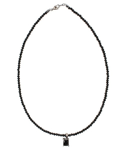 WEGO/キュービックブラックネックレス