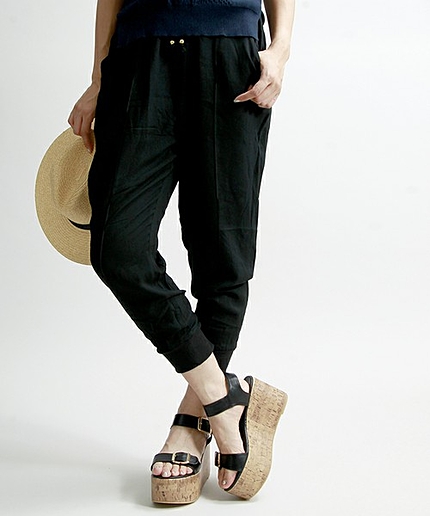 WEGO/レーヨンジョガーパンツ