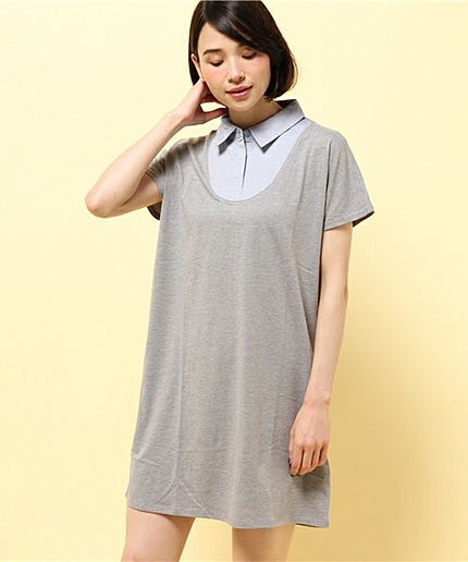 [GIORDANO]レイヤードワンピース