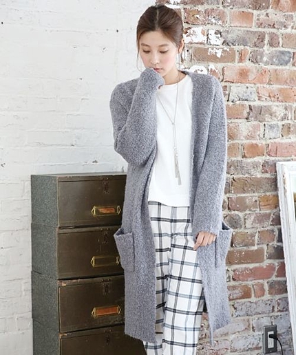 【WEB先行予約】３Ｇブークレーロングカーディガン