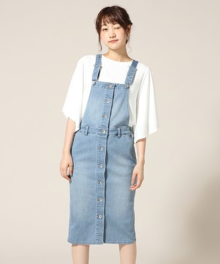 ■新作アイテム■デニムマエボタンジャンスカ