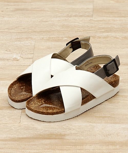 オリジナル 厚底クロスサンダル