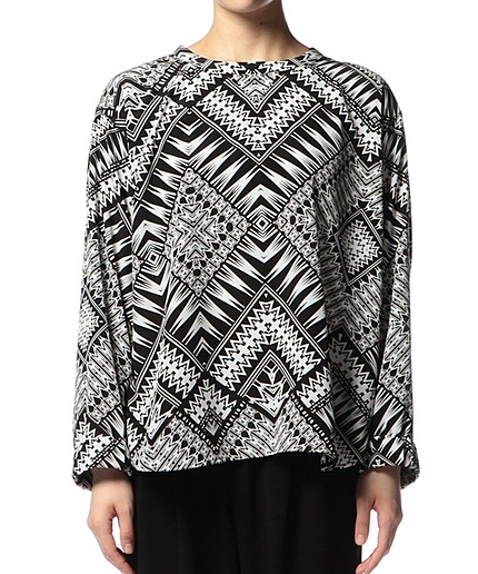 ASTRAET(アストラット) ボヘミアンプリントスウェットシャツ