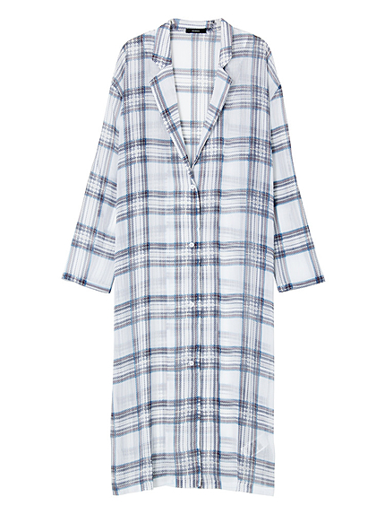 【CASUAL】マルチカラーチェックロングシャツ