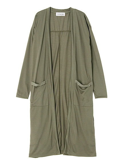 レイヤードロングカーディガン