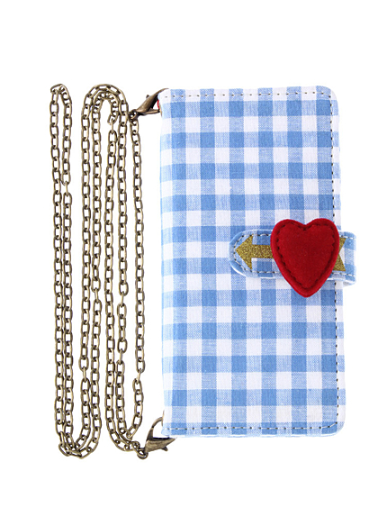 <<6対応>>ギンガムハートiPhone6ケース