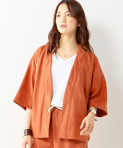 UAG ヌバック ノーカラー シャツジャケット