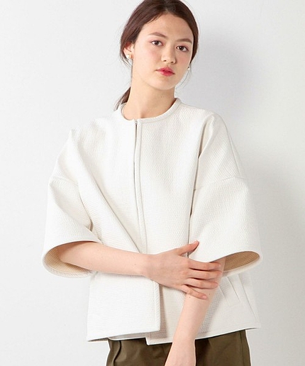 ◇UAG C/PU ノーカラー ブルゾン